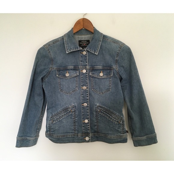 VTG Ralph Lauren Polo Jeans Co. Blue Jean Jacket Womens Sz S Cowboy Rodeo Y2K - Picture 1 of 16